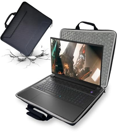 Tiswell Housse de protection rigide en EVA pour ordinateur portable de jeu Alienware M18/M18 R2 de 18