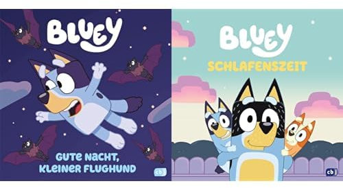BLUEY-Set: BLUEY - Gute Nacht, kleiner Flughund + BLUEY - Schlafenszeit - BLUEY-Bilderbücher für Kinder ab 3 Jahren