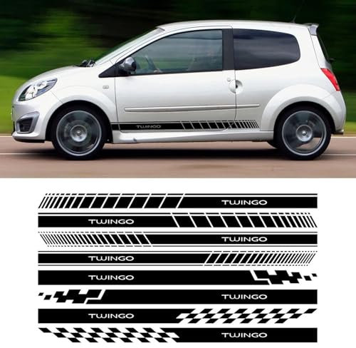 LYABYT Auto Tür Seite Aufkleber Tuning Zubehör Sport Styling DIY Vinyl Film Aufkleber Dekoration, Für Renault Twingo 1 2 3
