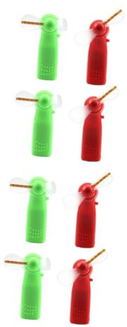 ETHZZLE 8pièces Mini Ventilateur Portable Led Ventilateurs à Main Glorieux Et Colorés Silencieux Pour Bureau Et Maison Sans Pile Couleur Aléatoire
