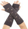 VUCDXOP Winter Gestrickte Handschuhe für Damen, Fingerlose Armstulpen Feinstrick lang Handwärmer Stulpen, Warm Strick Handschuhe Pluswärmer Handstulpen Armwärmer Stulpen für Damen (AX-Dunkelgrau)