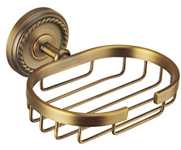 CALLARON Porte- pour 15X14cm Vintage Bakset Mural Bain Porte- en Laiton Éponge Plateau Doré Égouttoir pour Cuisine Salle De Bain