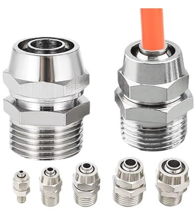 DQFOCPHHAA 10PCS Metric Air Fitting Pneumatic Fittings pc 4-M5 M6 M8 M10 M12 Thread Quick Connector for Hose Tube Connectors LIUZIIHAYIN(PC6-M10x1)