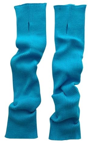 IQYU Catsuit Women's Winter Open Finger Screen Warm Plain Long Sleeve Gloves Thief Costume Women (Blue, One Size)