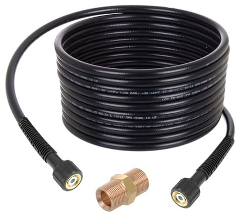 Tubo flessibile ad alta pressione TECHKAR 200BAR prolunga 10m compatibile con idropulitrice Black Decker Lavor Parkside albero da 15mm