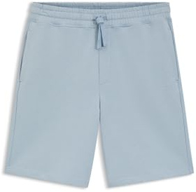 HUGO Mens Dayono Cotton-Terry Shorts with Logo Print
