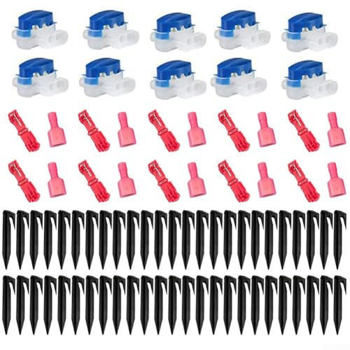 Boundary Cable Kit with Necessary Accessories Pegs, Connectors & Terminals for Lawn Mowers
