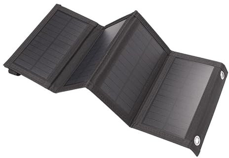 Panel solar con carga USB, plegable, para exteriores, camping, teléfono móvil, tabla de carga de batería plegable