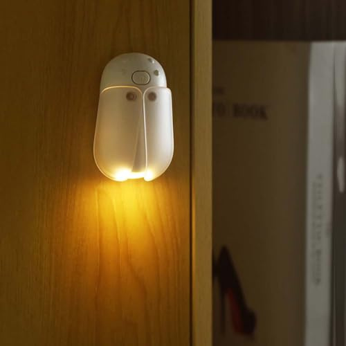 AoLa LED Akku Wandleuchte mit Schalter Touch Dimmbar Wandlampe Aufladbar lnnen Tier Glühwürmchen Nachtlicht Kinderzimmer Weiß Deko Lampe mit Magnetisch, für Schlafzimmer Wohnzimmer Schrank