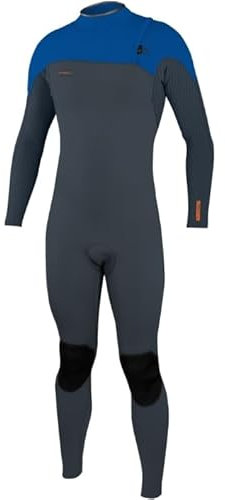 O'Neill 2025 Mens Hyperfreak Comp 4/3mm Zip Free Wetsuit Neoprene 4971 - Dark Orion/Deep Sea