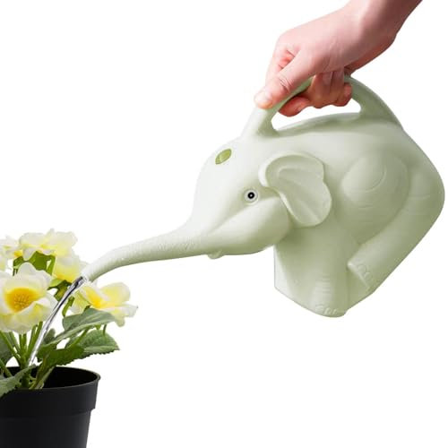 regaderas En Forma De Elefante, regaderas De plásticos 2 litros, Pequeña, Ligera, Linda, para Interiores Y Exteriores, Herramienta De Jardinería para Patio De Elefante, Suministros De Riego Al Aire