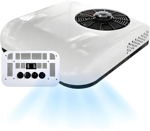 GYQSSD Climatiseur De Toit 12 V/24 V CC, Chauffage Et Climatisation, Climatiseur De Toit électrique pour Camping-Cars, Camions, Caravanes, Grues, Bus, Excavatrices, Facile à Installer 24V