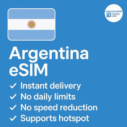 Argentinien eSIM High-Speed-Daten unterstützen Hotspot 30 Tage 5–20 GB E-Mail-Lieferung (5 GB für 30 Tage)