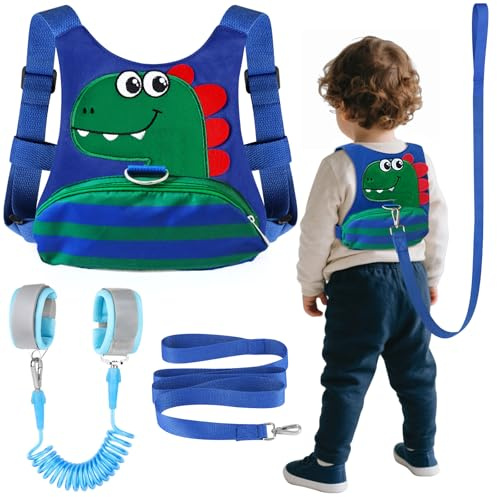 Toddler Leash for Kids-Baby Child Harness with Anti Lost Wrist Link for Boys/Girls