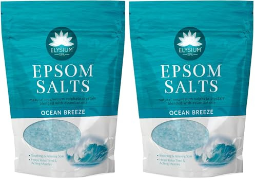 Elysium Spa Natural Ocean Breeze Epsom Bath Salts (Pack of 2)
