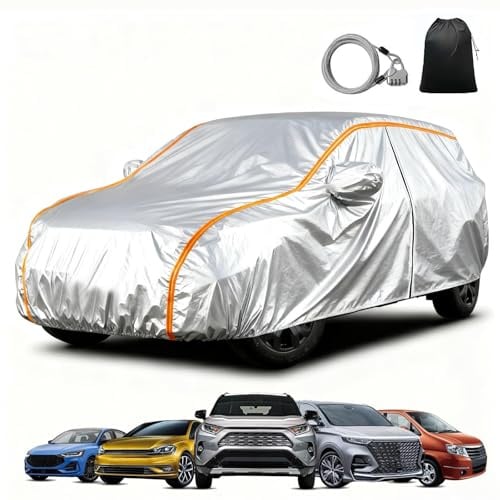 Auto Abdeckplane Vollgarage für VW Up! 2011-2026, Autoabdeckung für Ihr Auto vor Regen, Schnee, Staub & UV | Wasserdicht & Stabil für Winter & Sommer