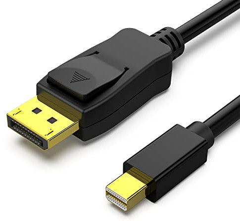 Câble Mini DisplayPort vers DisplayPort, Câble BENFEI Mini DP (Compatible Thunderbolt) vers DP (mâle à mâle) Cordon plaqué Or, Prend en Charge 4K@60Hz, 2K@144Hz