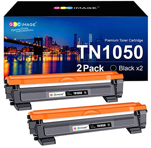 GPC IMAGE TN1050 Toner Kompatible für Brother TN-1050 für MFC-1910W DCP-1612W DCP-1610W DCP-1510 MFC-1810 HL-1110 HL-1210W DCP-1512 HL-1212W HL-1112 (Schwarz, 2er-Pack)