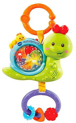 Vtech 3480-508522 80-508522 Singel-und Oruguite, Interaktives hängendes Glockenspiel in Schneckenform, bunt