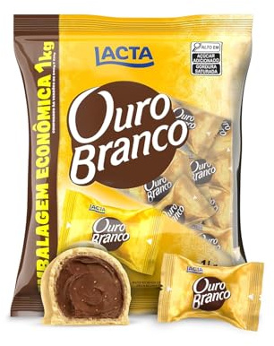 LACTA Bombas de Chocolate Bombom Ouro Branco 1kg