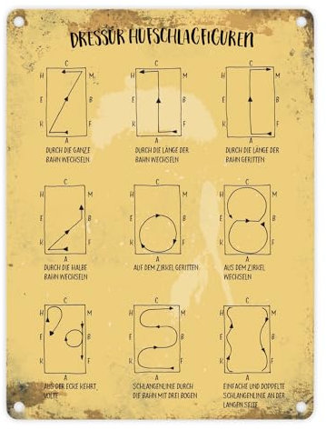 trendaffe® - Metal Cartel con Doma Clásica Impacto Herradura figuras Diseño