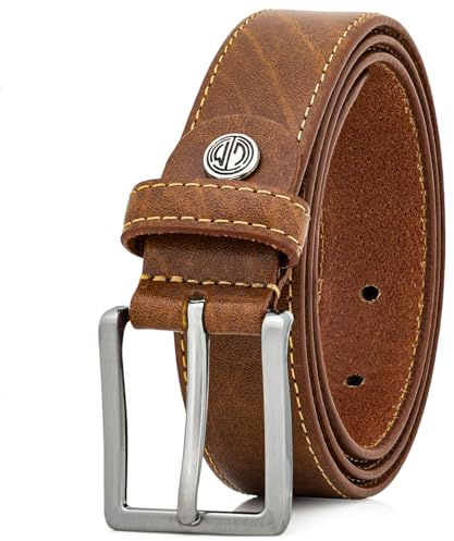 LINDENMANN Gürtel Herren Vollledergürtel aus Rindleder, 30 mm breit, kürzbar, Gürtel Herren XXL, cognac, Farbe/Color:braun, Size US/EU:Bundweite 90 cm Gesamtlänge 105 cm W 35.4 L