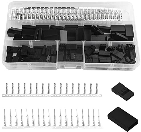 WMYCONGCONG 450 Pcs Universal Servo Cable Wire Connector and Male Female Crimping Pin Kit Compatible with JR Hitec