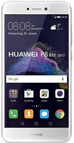 Huawei P8 Lite - Smartphone libre de 5.2 IPS LCD (3 GB RAM, 16 GB, cámara 12 MP, Android 7.0), Versión 2017, color blanco (Reacondicionado Certificado)