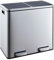 EVRE Stainless Steel Recycling Pedal Bin With Removable Multi Compartments And Soft Close Lid for Kitchen Office Waste General Waste (48L, 2x24L Compartments)