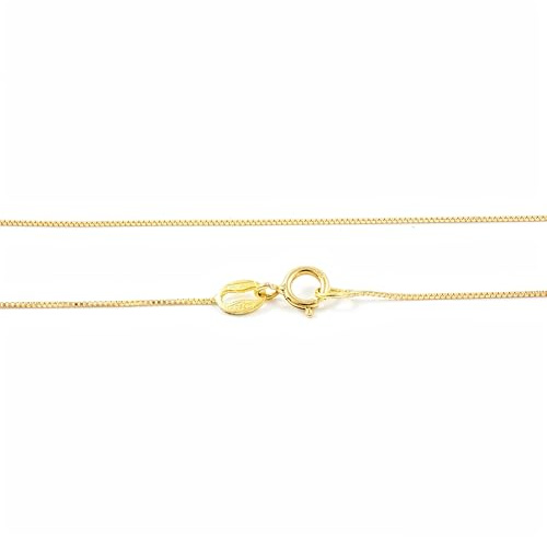 Monde Petit Catena Collana Veneziana Oro Giallo 18K spessore 1 mm - Certificato di garanzia - 1383-40 cm