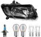 EISENFELS Bundle Set 70802544 Scheinwerfer rechts + Leuchtmittel H4 NIGHT BREAKER + PY21W Diadem Chrome + W21/5W Classic kompatibel mit Sandero II