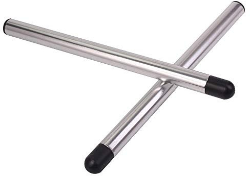 Motorrad Halber-Lenker HalberLenker aus Aluminium Stummellenker CNC Lenkerstummel 22mm. x 300mm. (Grau 2 Stück)