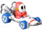 Hot Wheels Modellauto Die Cast Shy Guy Mario Kart Version B-Dasher - Maßstab 1:64 Länge 5cm