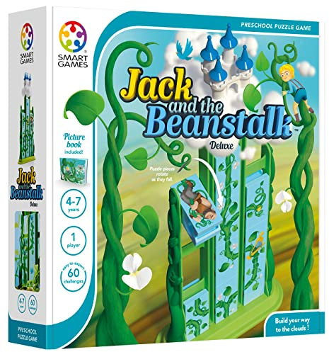 Smart Games - Jack & The Beanstalk, Preschool Puzzle Game with 60 Challenges, 4-7 Years