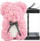 UYKJKWRT orso rosa fatto a mano orsacchiotto fiore orso rosa orsacchiotto - regalo per la festa della mamma, regalo per lei, regali di amici, regali per le donne, 10 pollici (light pink)