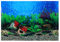 Aquarium Background Poster Ocean Double Sides Fish Tank Landscape Backdrop 3D Self- adhesive Wall Paper Decor 82X60CM