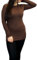 LUXFAB Ladies Long Sleeve T-Shirt Top Womens Size 8-26 Brown