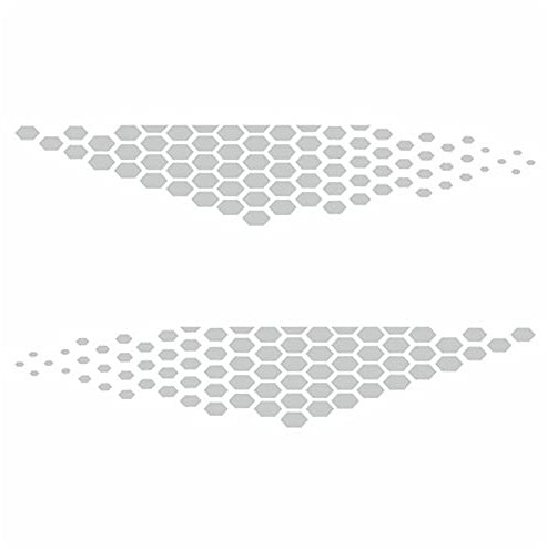 Auto Seitenkarosserie Aufkleber Grafiken Aufkleber Hexagon Pixel Cyber DIY Auto Karosserie Aufkleber Selbstklebende Universal Vinyl wasserdichte PVC Auto Aufkleber Auto Personalisiert Aufkleber