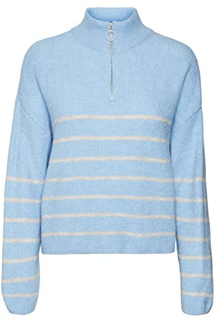 VERO MODA VMOLINA LS Highneck Zipper Blouse NOOS