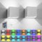 SURPALIG Wandlampe 16 Farben RGB Beleuchtung für Zimmer Deko, 6000mAh Fernbedienung Wandlampe mit Schalter Akku Wandleuchte Ohne Stromanschluss und Kabellose Wandleuchte für Wandbeleuchtung 2St