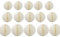 15 Stück Wabenbälle Dekorationen 10.2 cm, 15.2 cm, 20.3 cm, Party-Wabenball, Blumen-Pompons, Blumen-Kugeln, zum Aufhängen, für Babyparty, Geburtstag, Hochzeit, Kinderzimmer, 25 cm, Beige)