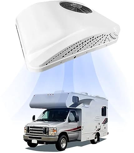 PASPRT Electric Heating And Cooling Air Conditioner,12V 24V Car Truck Van Cabin Rooftop Air Conditioner,for Buses, Campers, Trucks (12v)