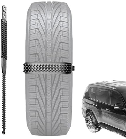 Kasmole Reifentraktionsketten,Universelle Schneekette für Pkw-Reifen | Snowy Days-Reifenketten für sicheres Fahren für Geländefahrzeuge, LKWs, Minivans, Wohnwagen und SUVs