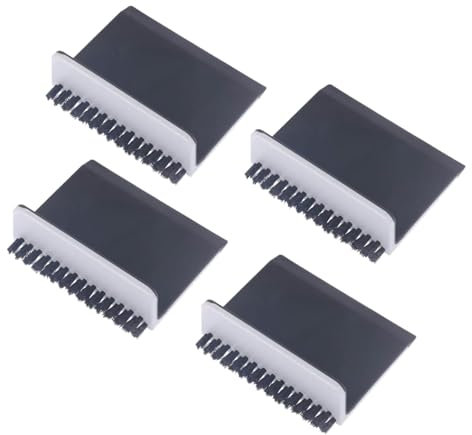 4 escobillas negras para fregadero de cocina, cepillo para encimera, cepillo de limpieza de verduras, accesorios de herramientas de cocina para el hogar, cepillos de limpieza de frutas y verduras,