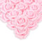 IPOPU Künstliche Rosen, 50 Stück, rosa Glitzer-Rosen, Blumenstrauß, Glitzer-Blumen für Bastelarbeiten, Hochzeitsstrauß, Zuhause, Party-Dekoration (Rosa)