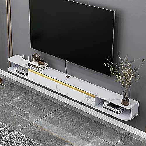 Wall Mounted Media Centre,Wall Hanging Tv Cabinet Large Capacity,Narrow And Small Apartment Simple Floating Entertainment Unit,C,120Cm