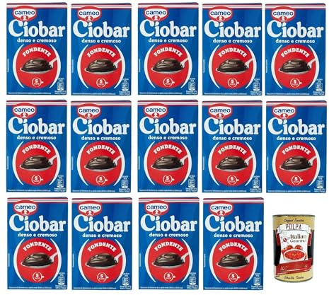 Italian Gourmet Fondente cioccolata calda 14 x 115g Pulver | Bevanda densa al cacao, dunkler Trinkgenuss für Tasse und Frühstück, 5, Gesamtnettogewicht 1,61 kg + Kostenlos Polpa 400g