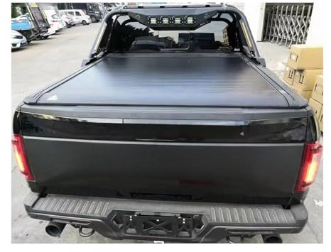 Pickup truck tonneau covers roller lid shutters with lock&led light trunk top canopy