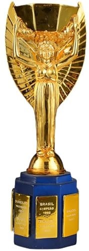 haobook Replik des Rimet-Pokals Pokale der Weltmeister in Originalgröße 1:1-Rekonstruktion der Trophäen Fußball-Souvenirs Bar-Themendisplay