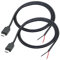 Riertostng 2Pcs Micro USB Male 2 Pin Bare Wire,1M/3.3FT Micro USB to Open End Pigtail Power Cable Easy Soldering,Micro USB 5V/3A for Micro USB Equipment Installed or Replace Repair DIY Cable